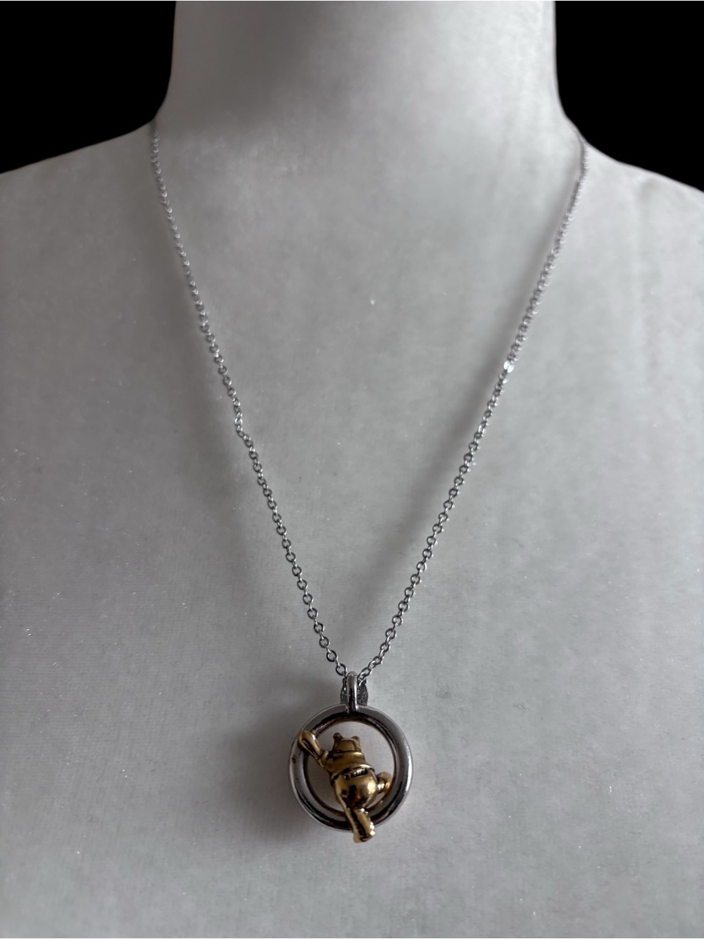 Disney Winnie the Pooh Silver & Gold Tone Necklace | Extendable - Picture 4 of 7